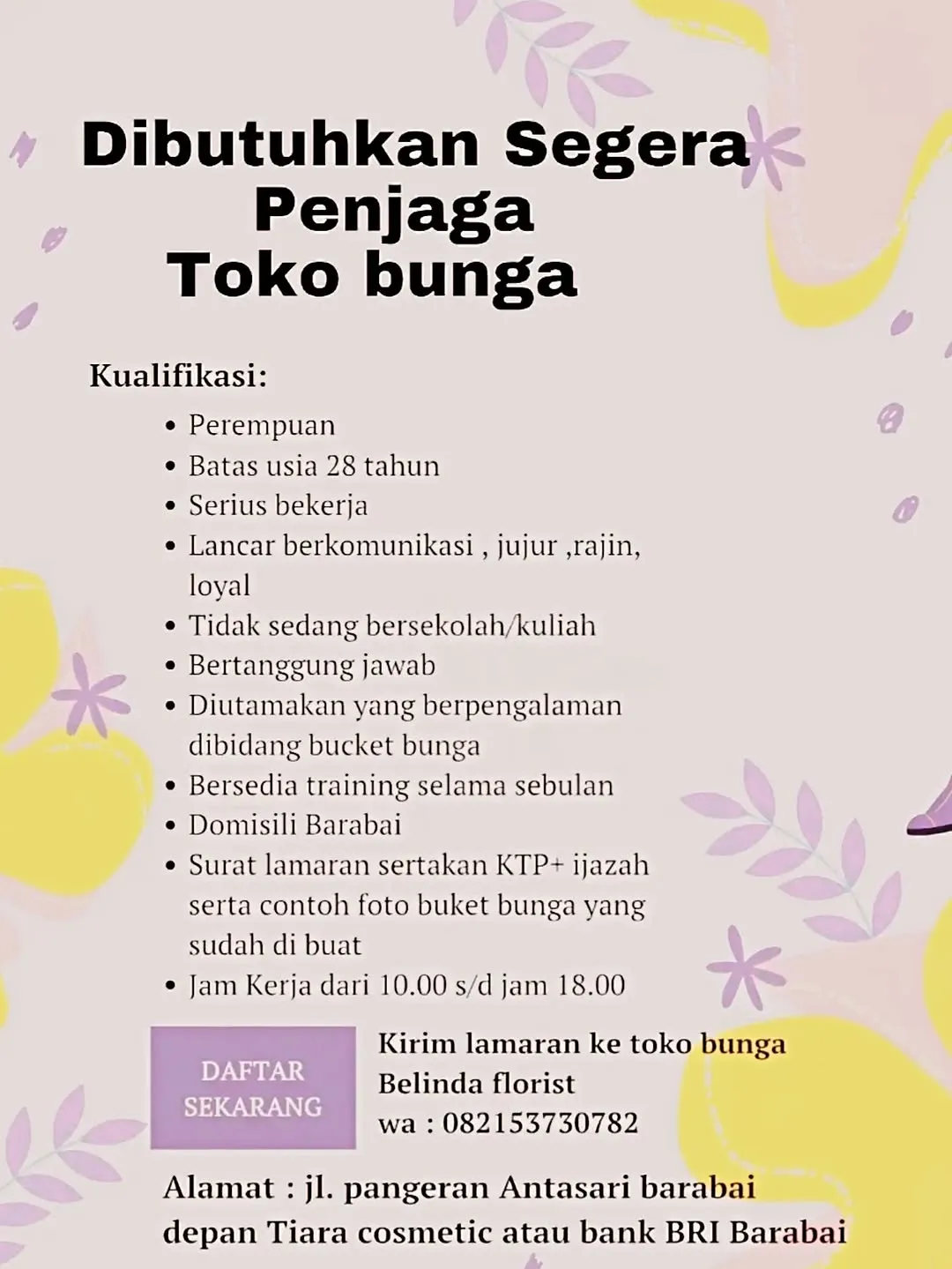 Logo Toko Bunga Belinda Florist