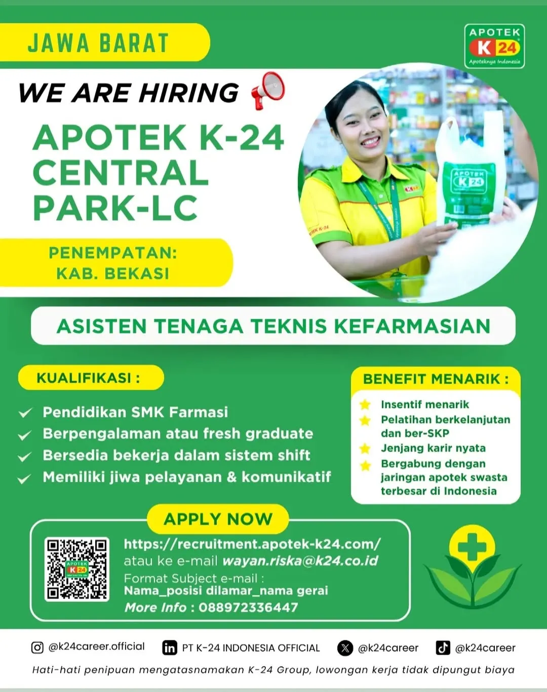 Logo APOTEK K-24 CENTRAL PARK-LC