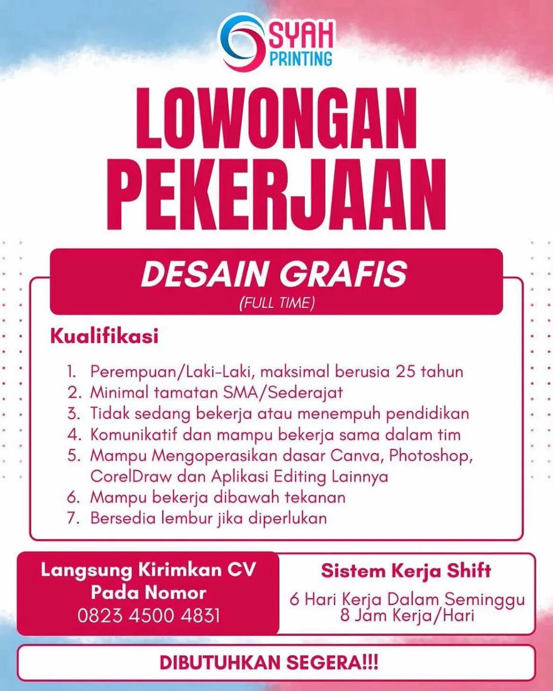 Logo SYAH PRINTING