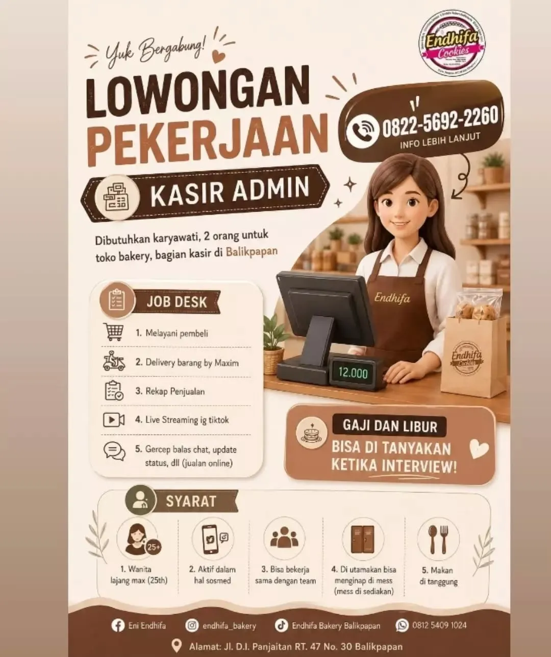 Logo Endhifa Cookies