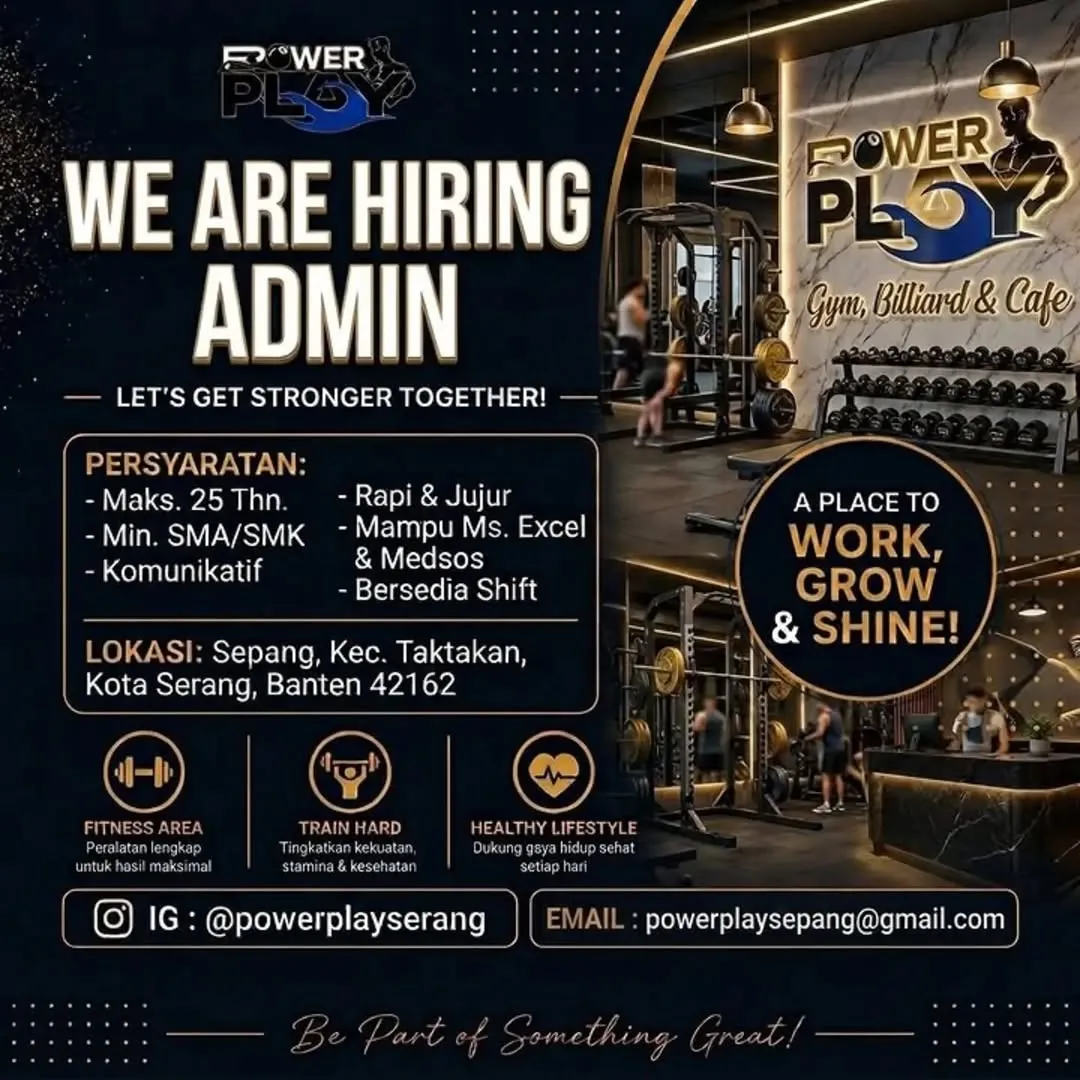 Logo Power Play Gym, Billiard & Cafe