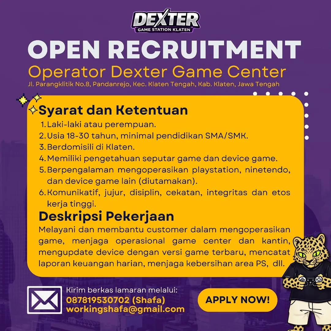 Logo Dexter Game Station Klaten