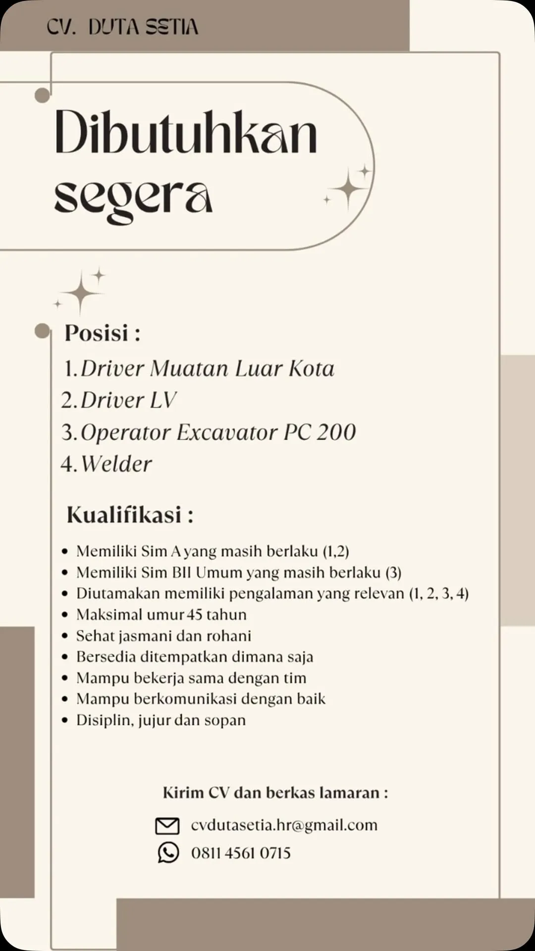 Logo CV. Duta Setia