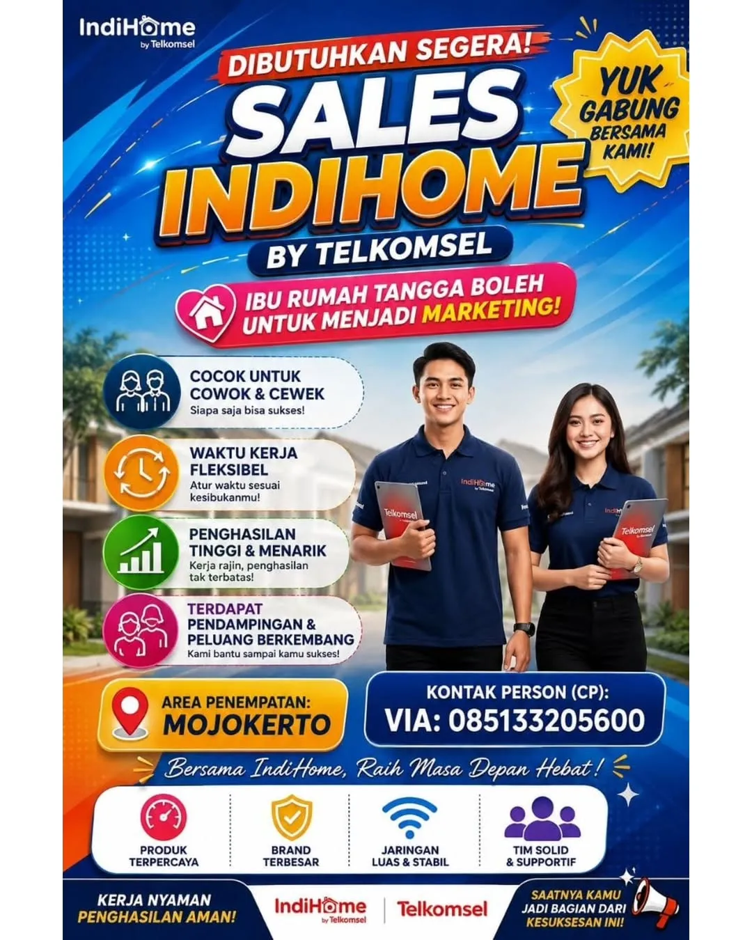 Logo IndiHome by Telkomsel