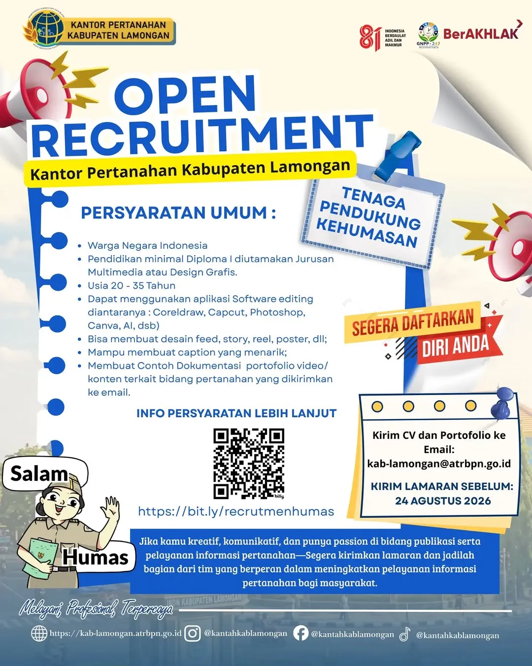 Logo Kantor Pertanahan Kabupaten Lamongan