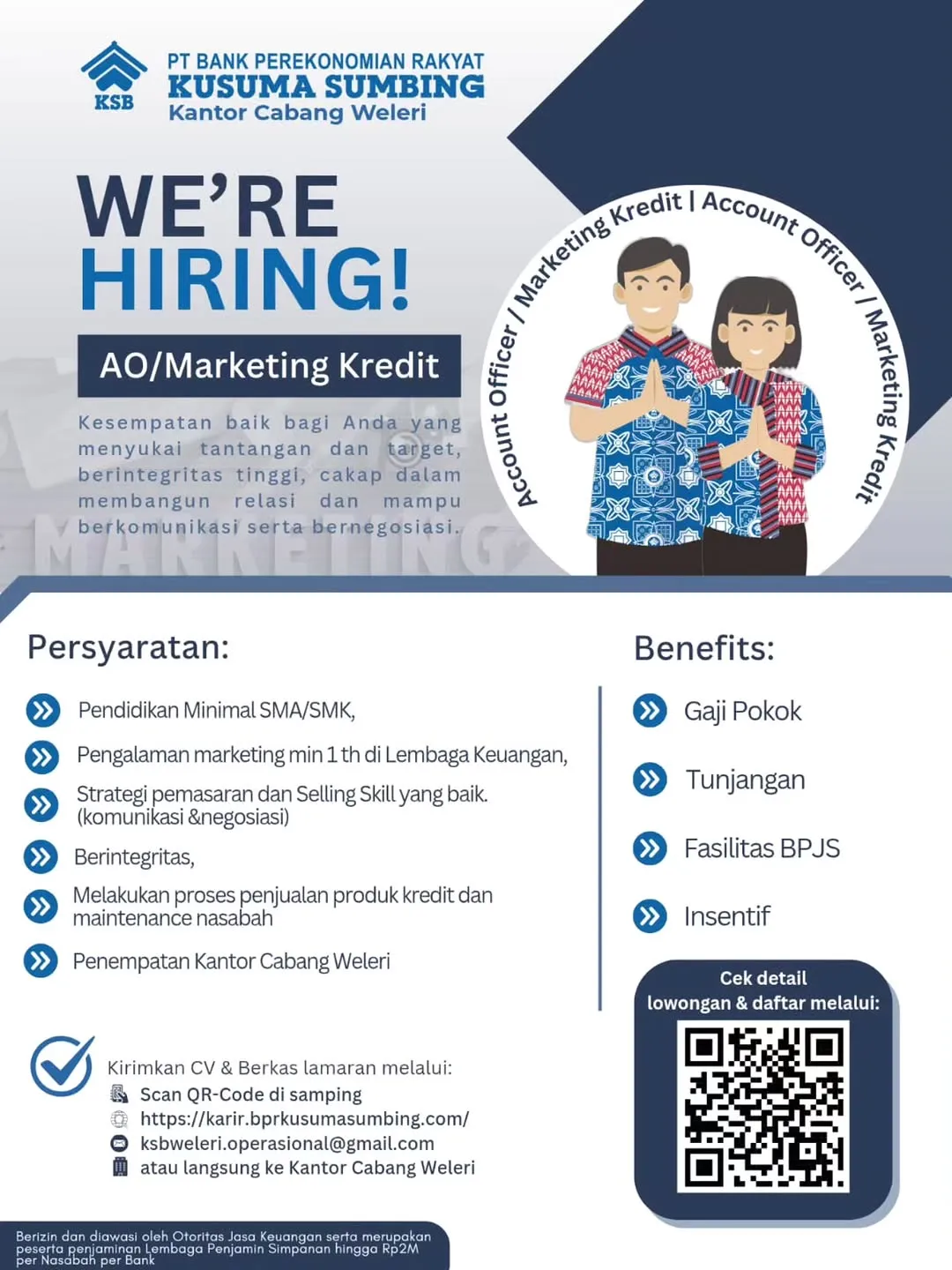Logo PT BANK PEREKONOMIAN RAKYAT KUSUMA SUMBING