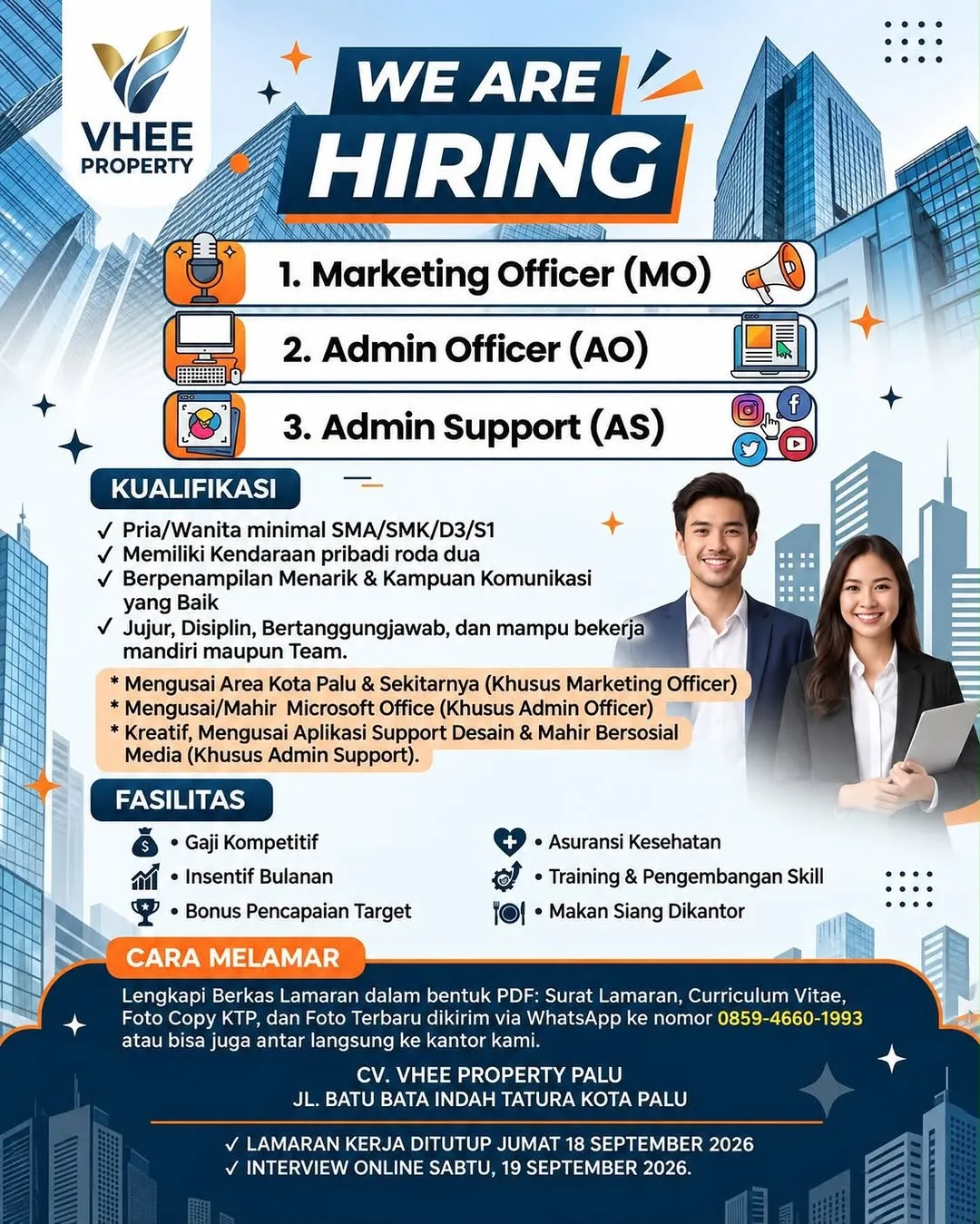 Logo CV. Vhee Property Palu