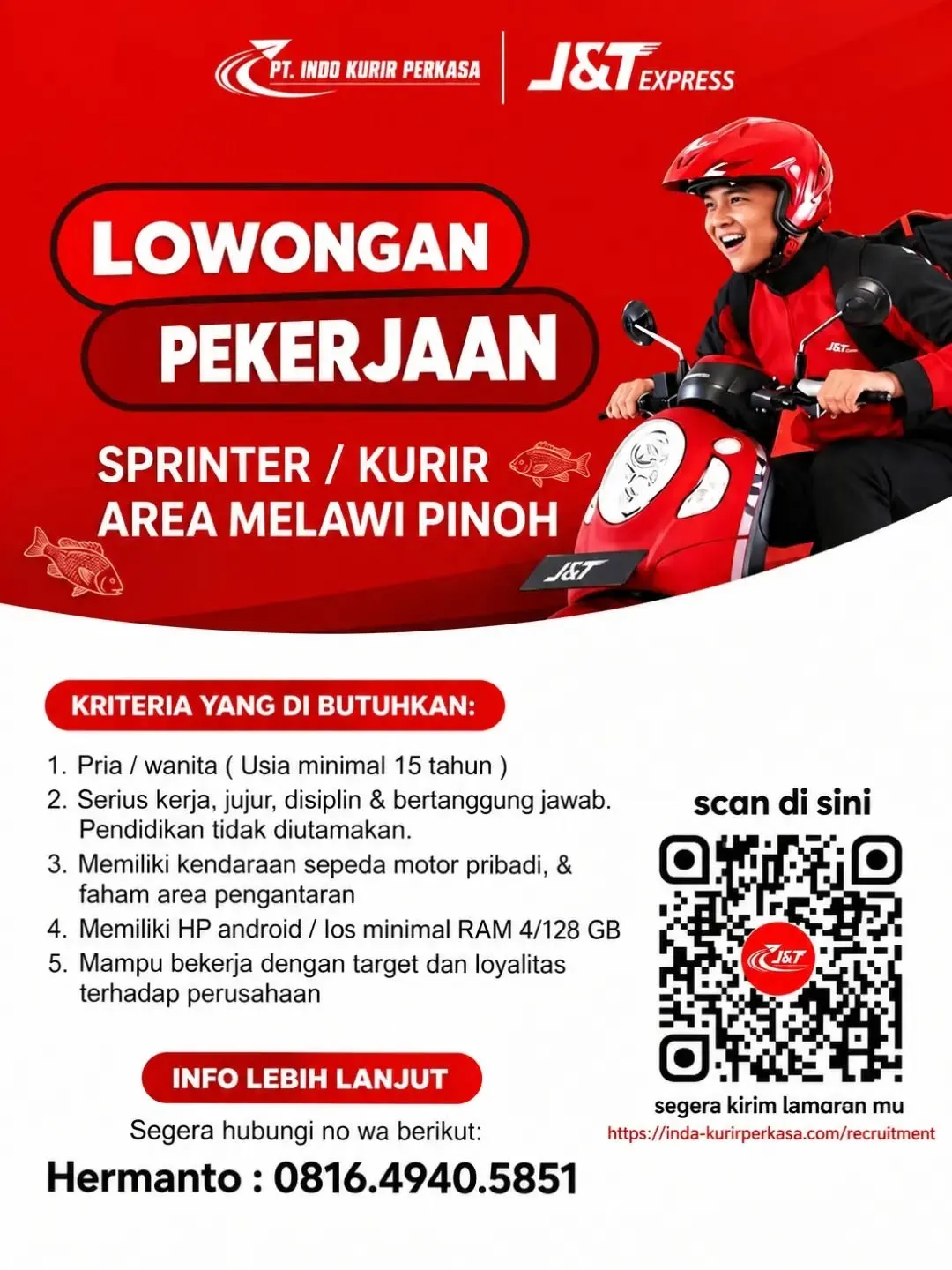 Logo PT Indo Kurir Perkasa (J&T Express)