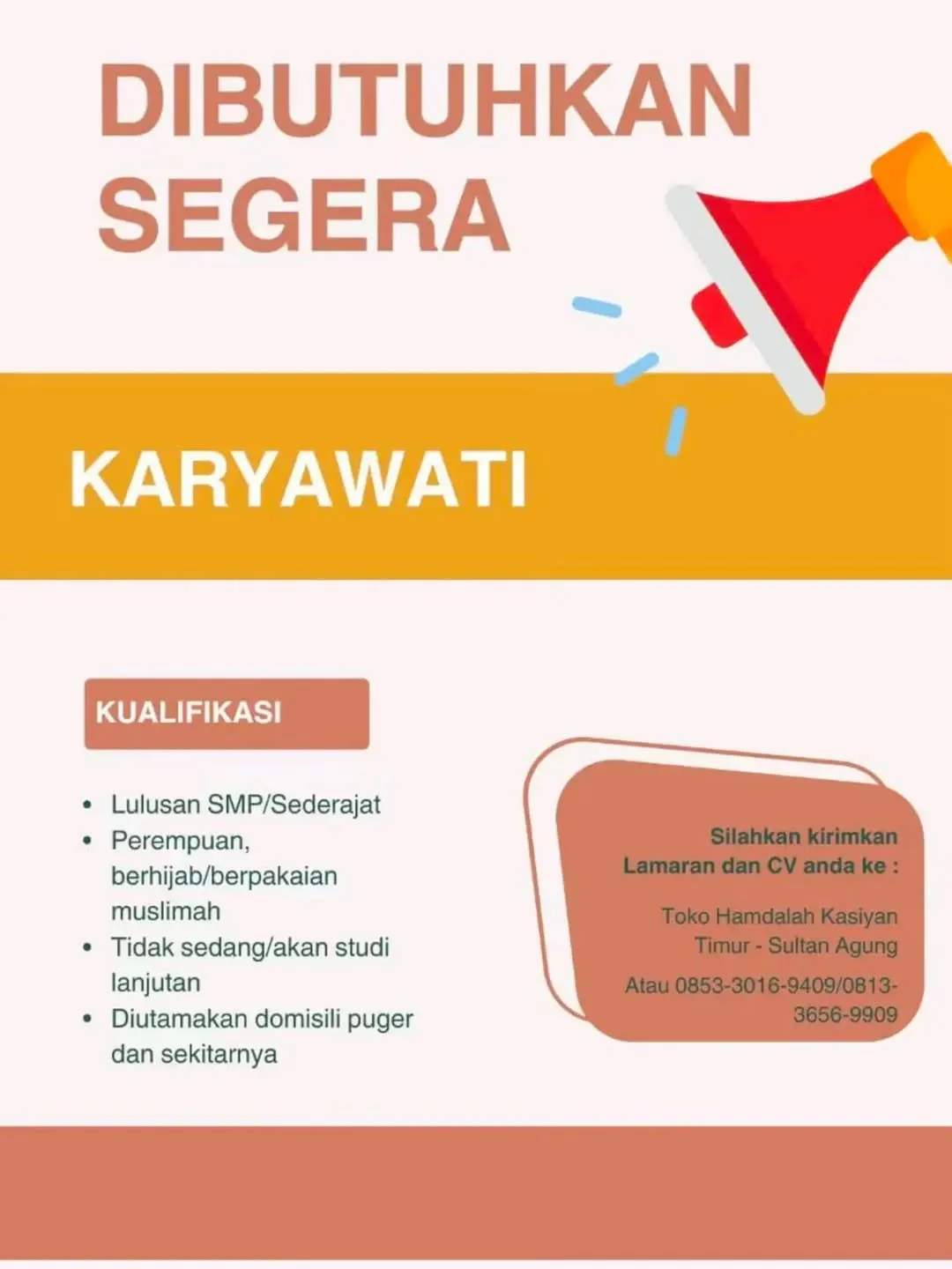 Logo Toko Hamdaleh Kasiyan Timur - Sultan Agung