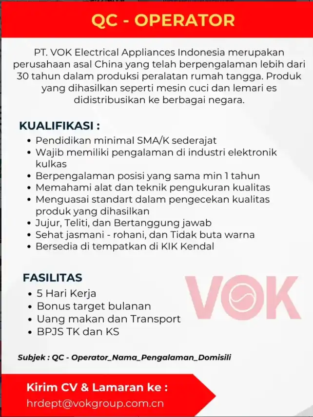 Logo PT. VOK Electrical Appliances Indonesia