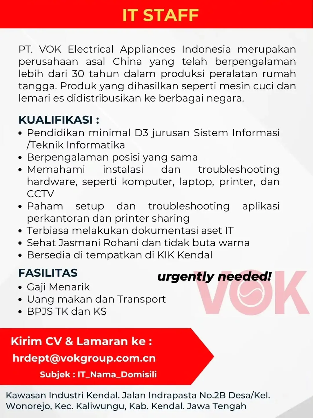 Logo PT VOK Electrical Appliances Indonesia