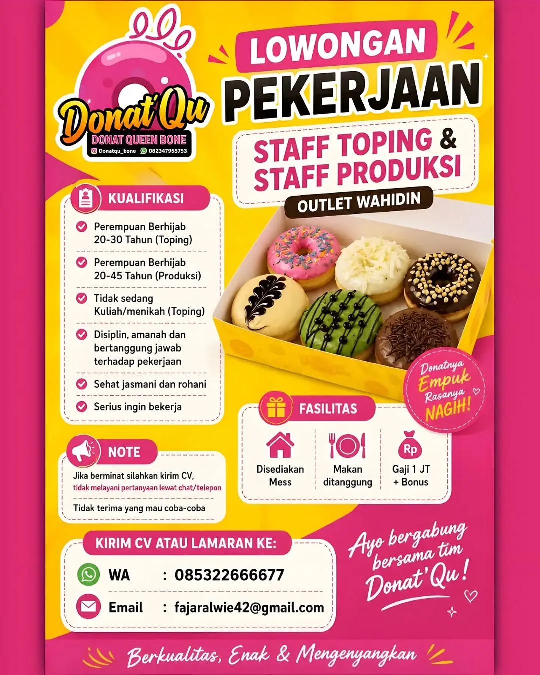 Logo Donat'Qu Donat Queen Bone