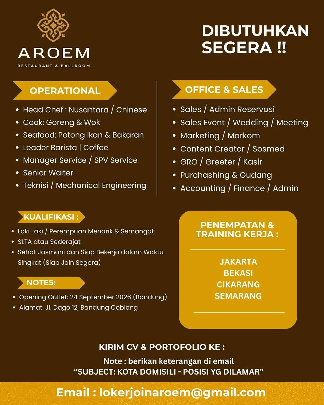 Logo Aroem Restaurant & Ballroom