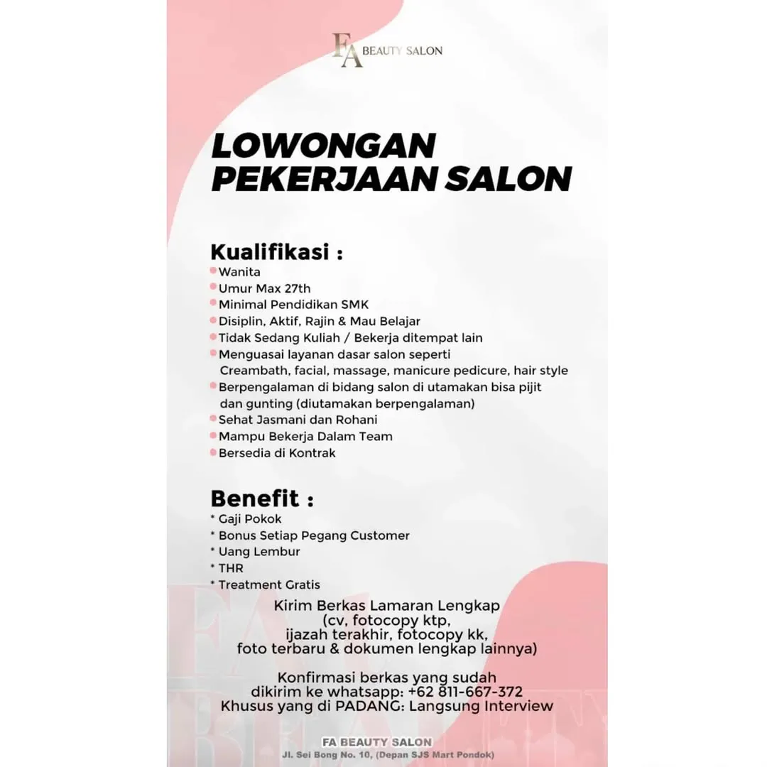 Logo FA BEAUTY SALON