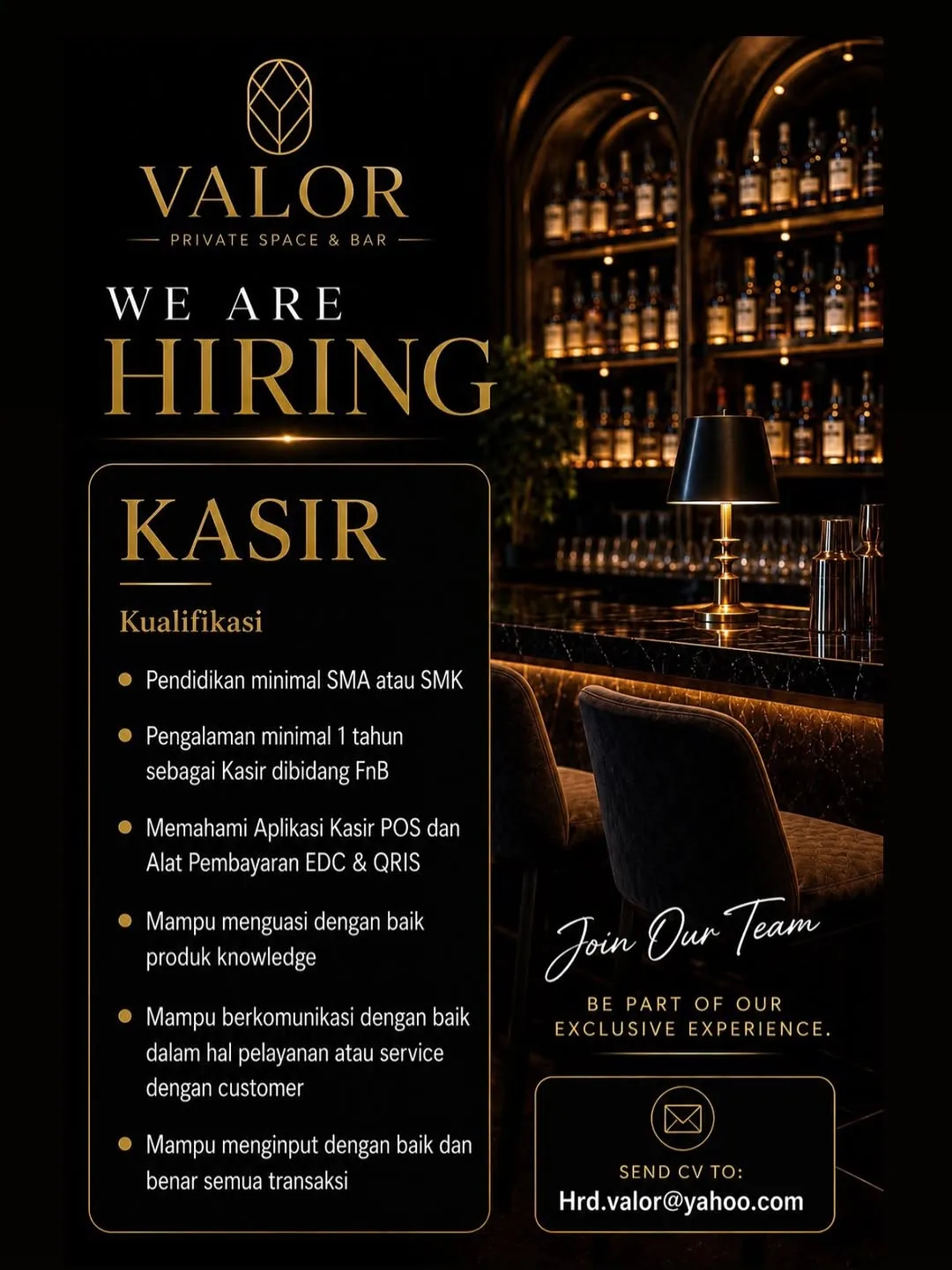 Logo VALOR PRIVATE SPACE & BAR