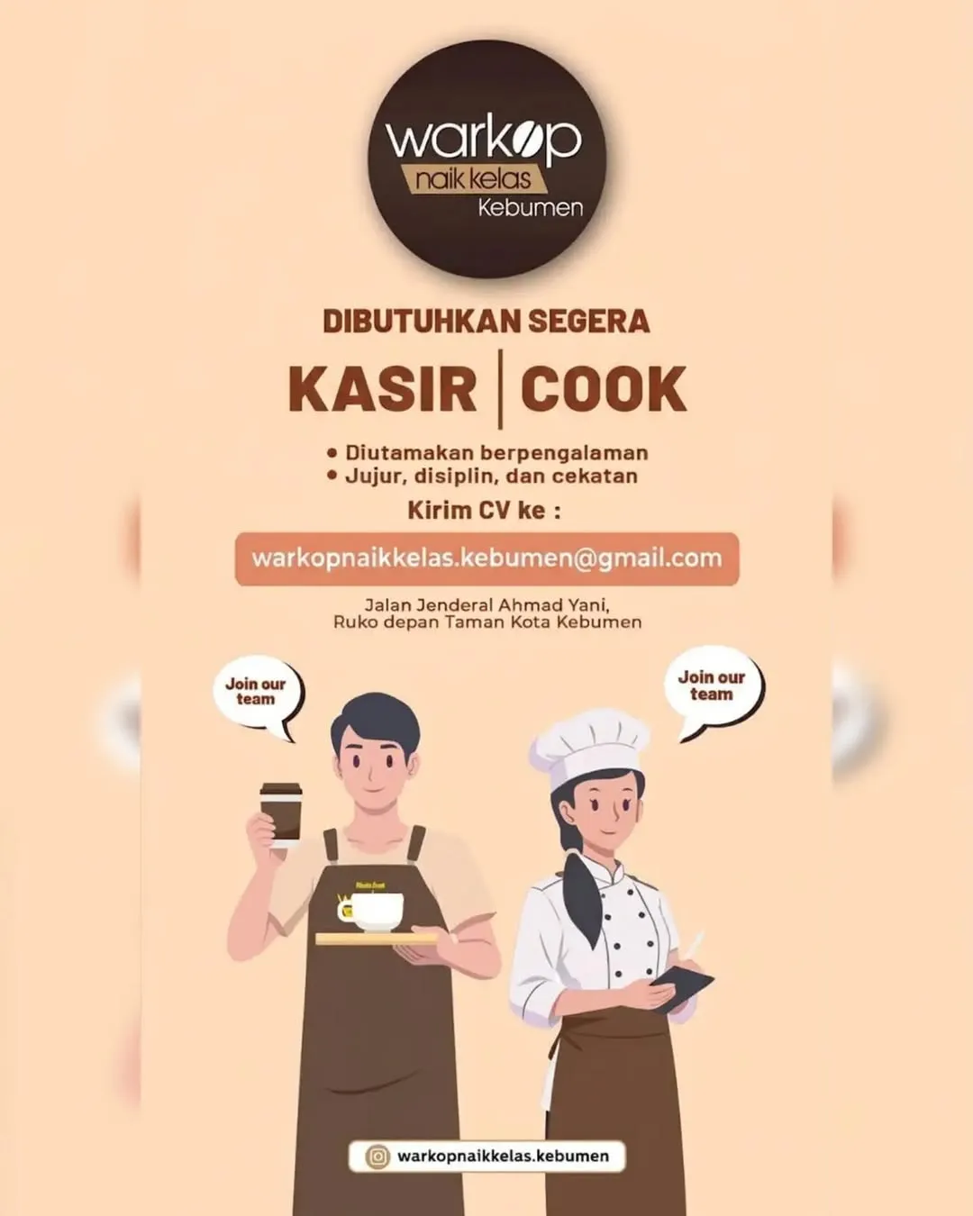 Logo Warkop Naik Kelas Kebumen