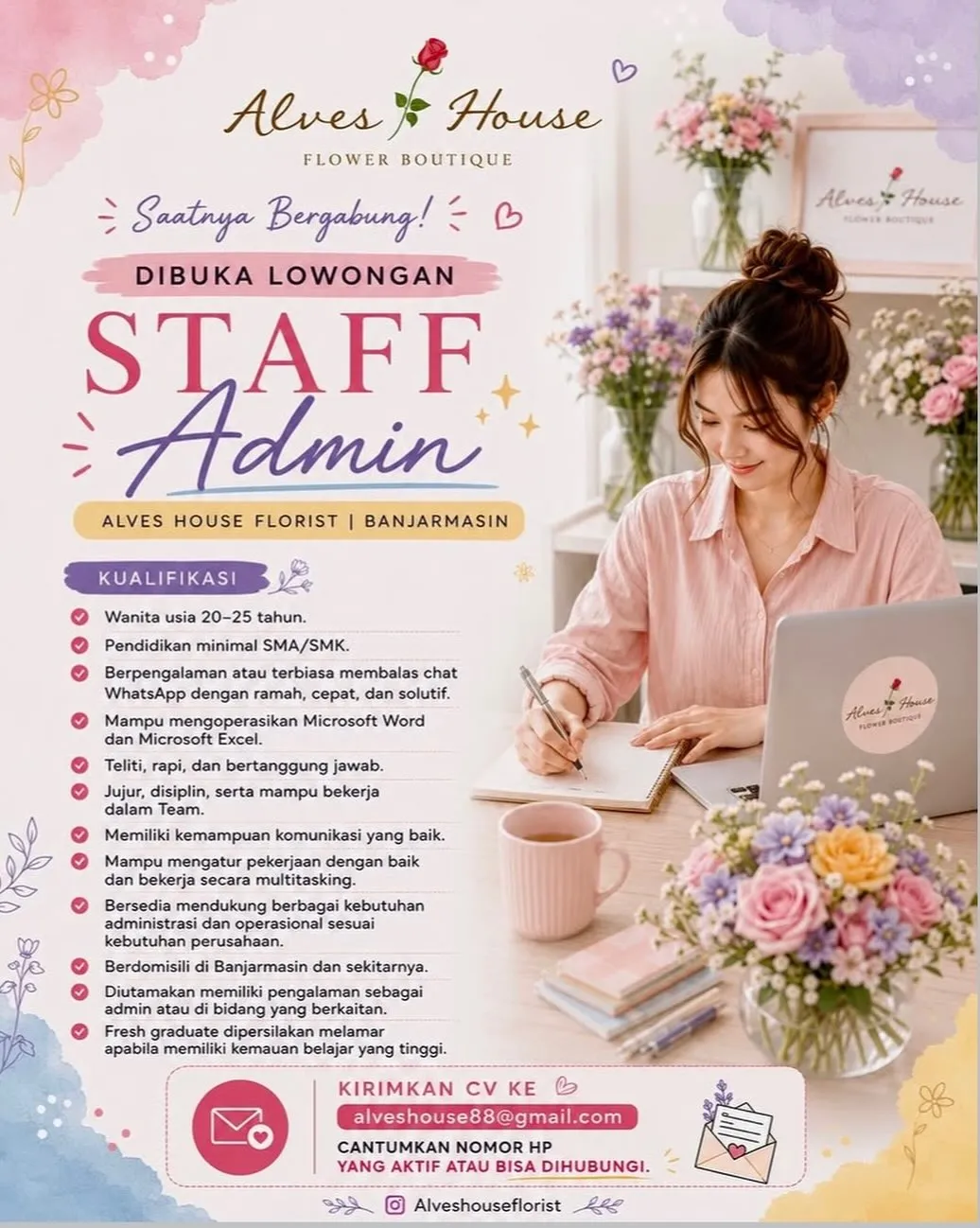 Logo Alves House Florist | Banjarmasin
