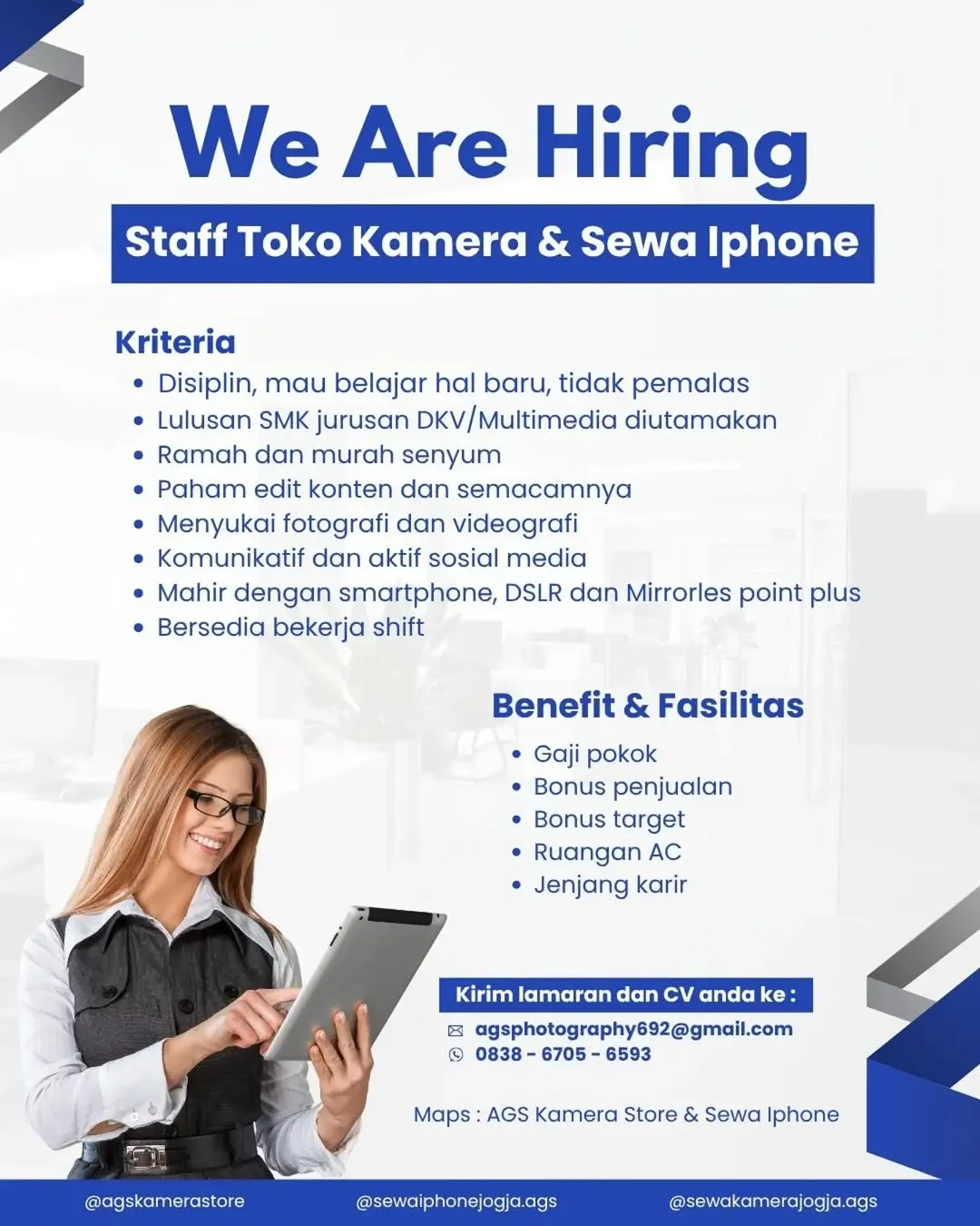 Logo AGS Kamera Store & Sewa Iphone