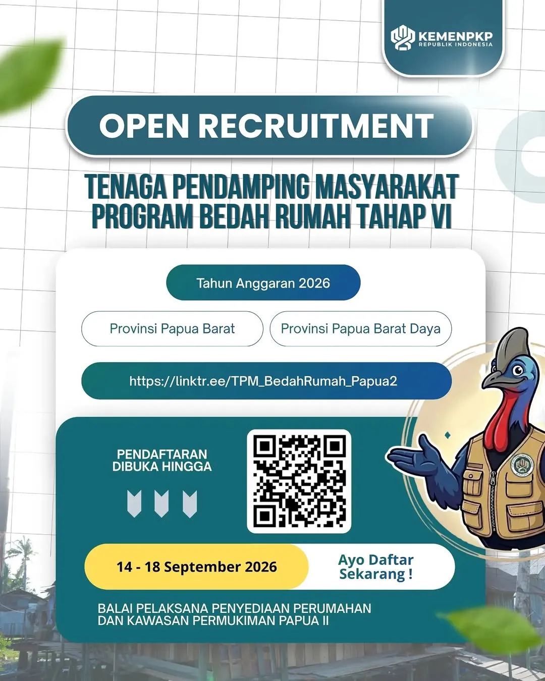 Logo Balai Pelaksana Penyediaan Perumahan dan Kawasan Permukiman Papua II