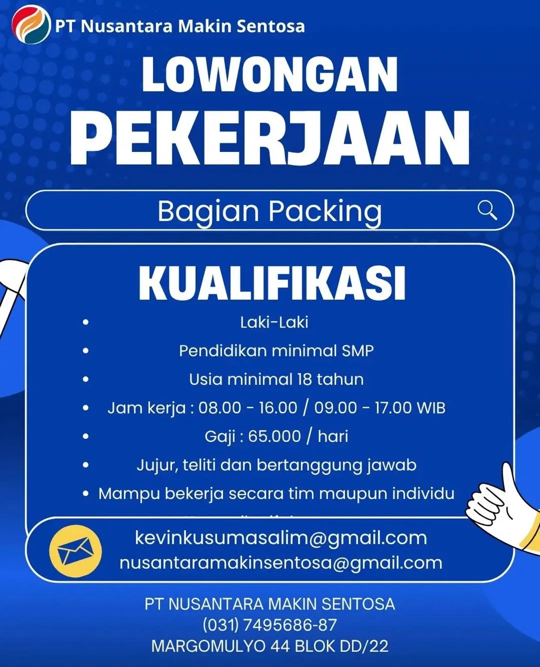 Logo PT Nusantara Makin Sentosa