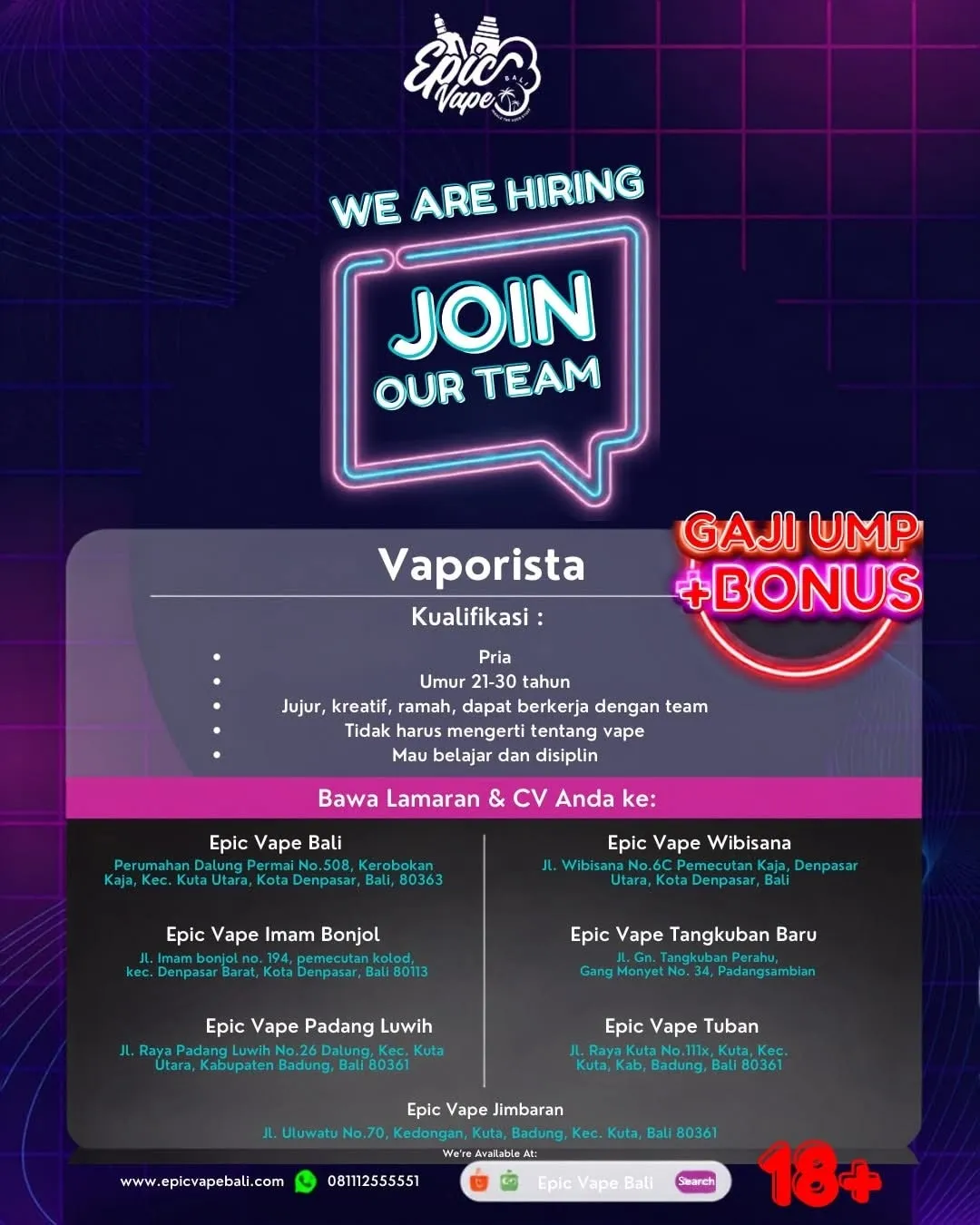 Logo Epic Vape Bali