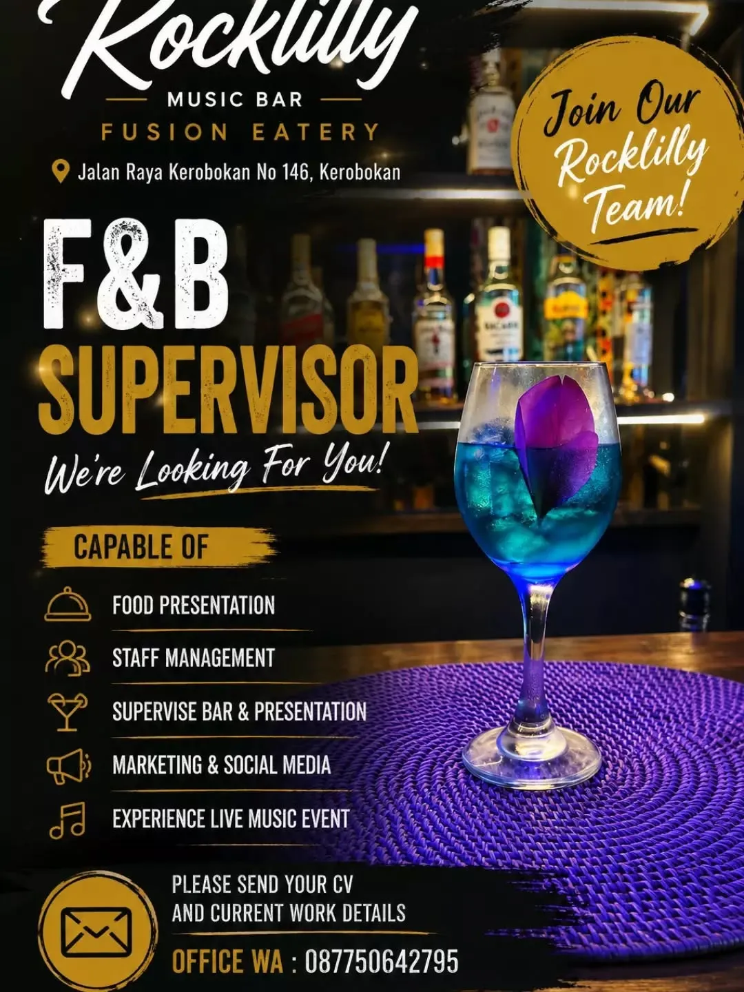 Logo Rocklilly Music Bar Fusion Eatery