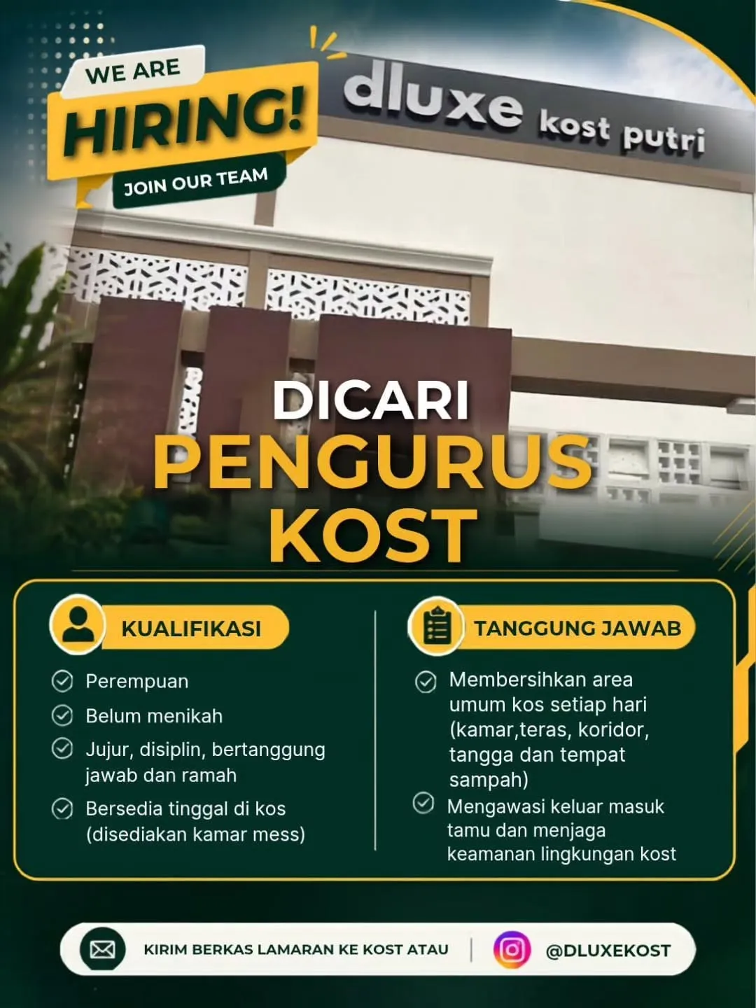 Logo dluxe kost putri