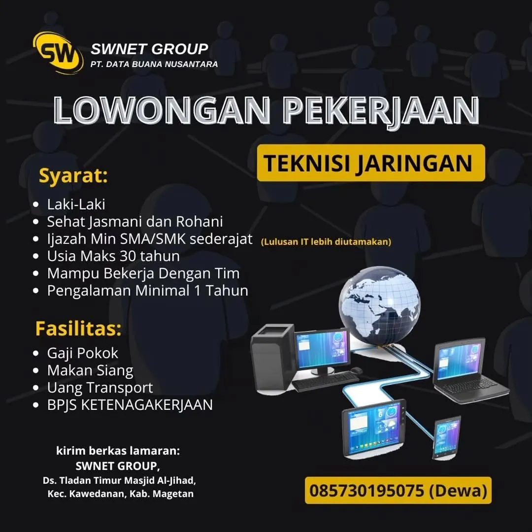 Logo SWNET GROUP (PT. DATA BUANA NUSANTARA)
