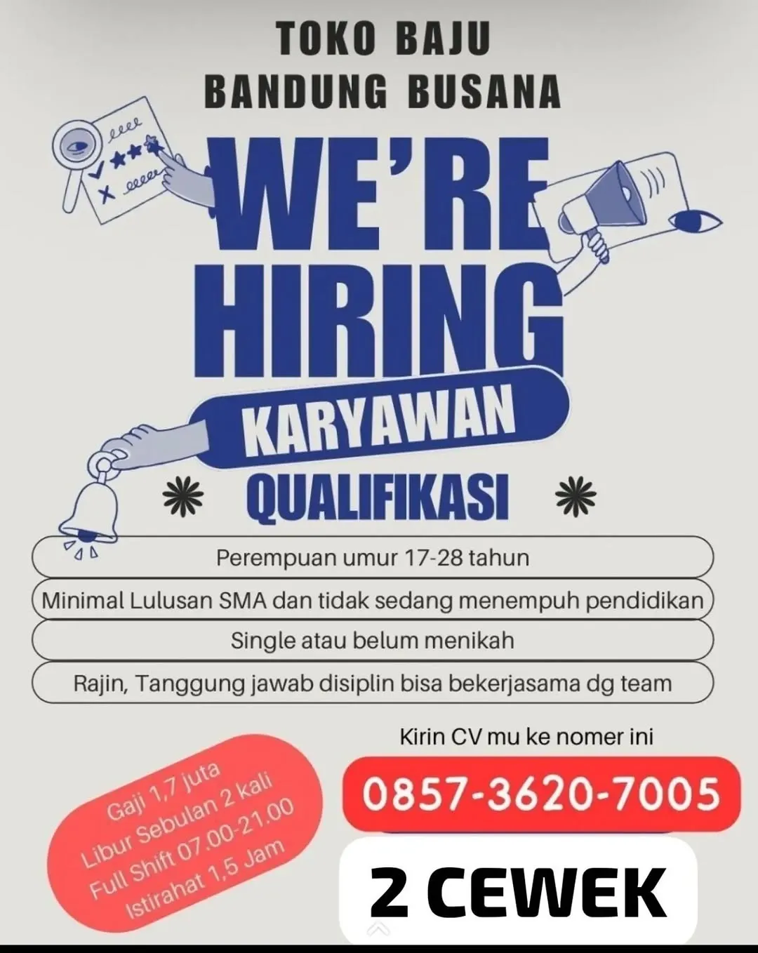Logo Toko Baju Bandung Busana