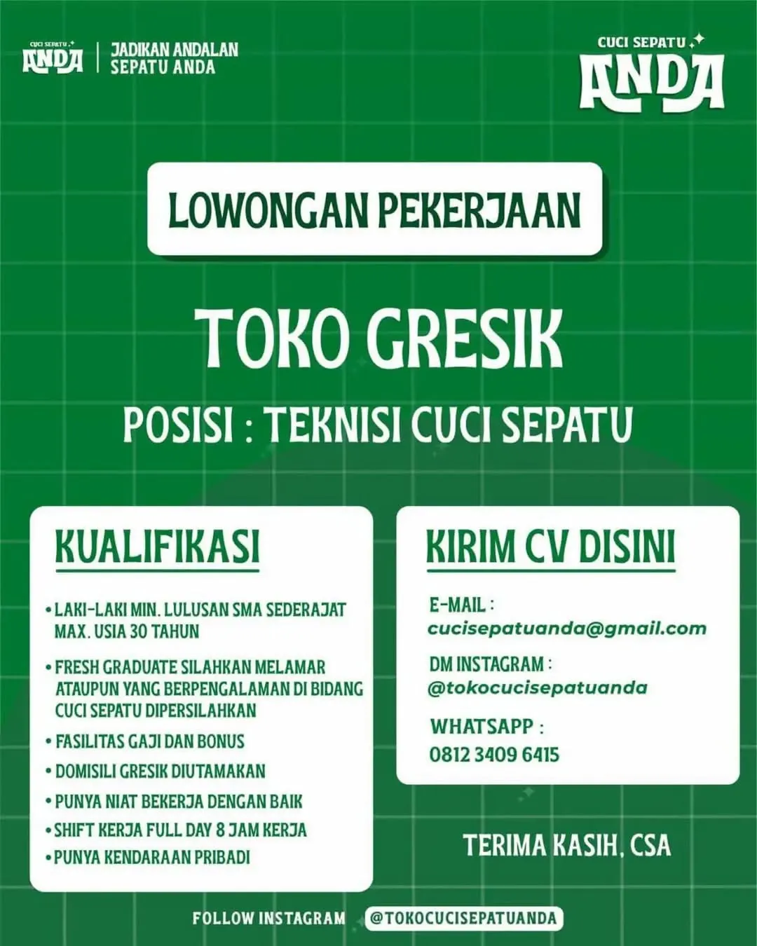 Logo Cuci Sepatu Anda