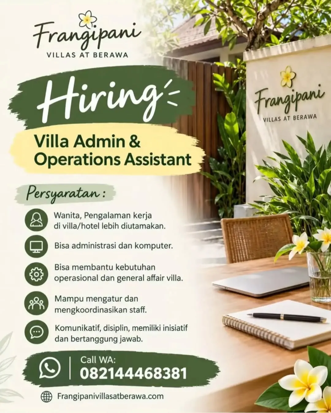 Logo Frangipani Villas at Berawa
