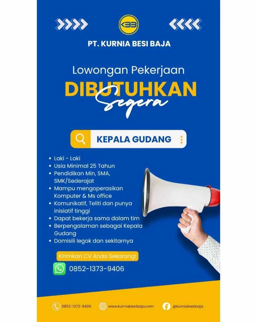 Logo PT. Kurnia Besi Baja