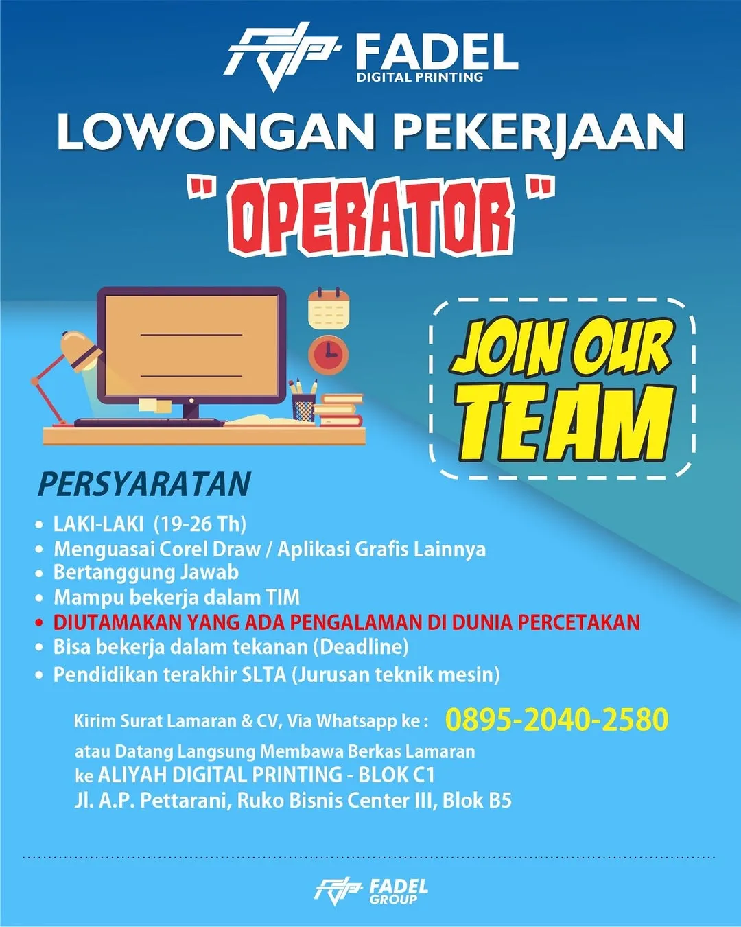 Logo FADEL DIGITAL PRINTING
