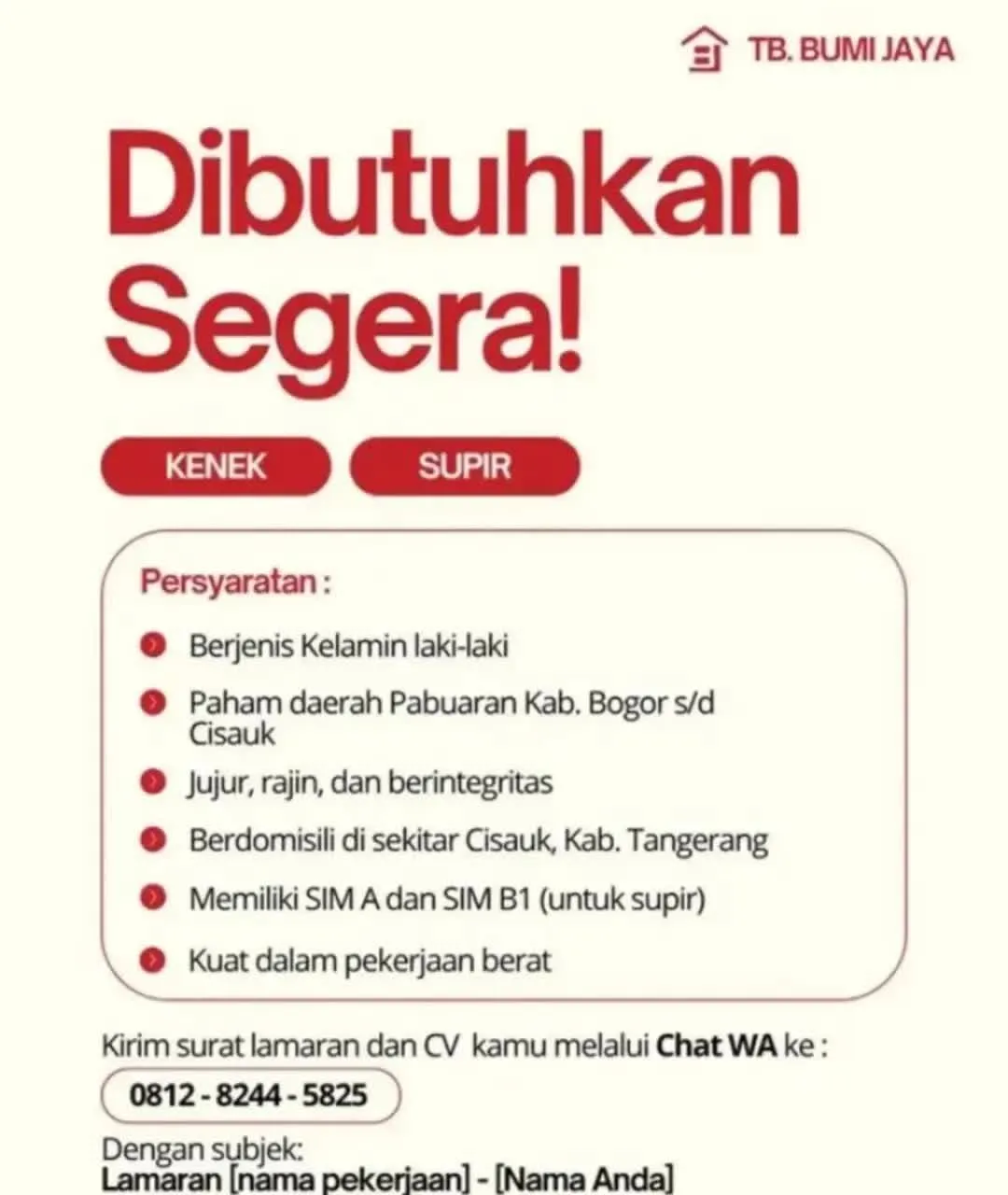 Logo TB. BUMI JAYA