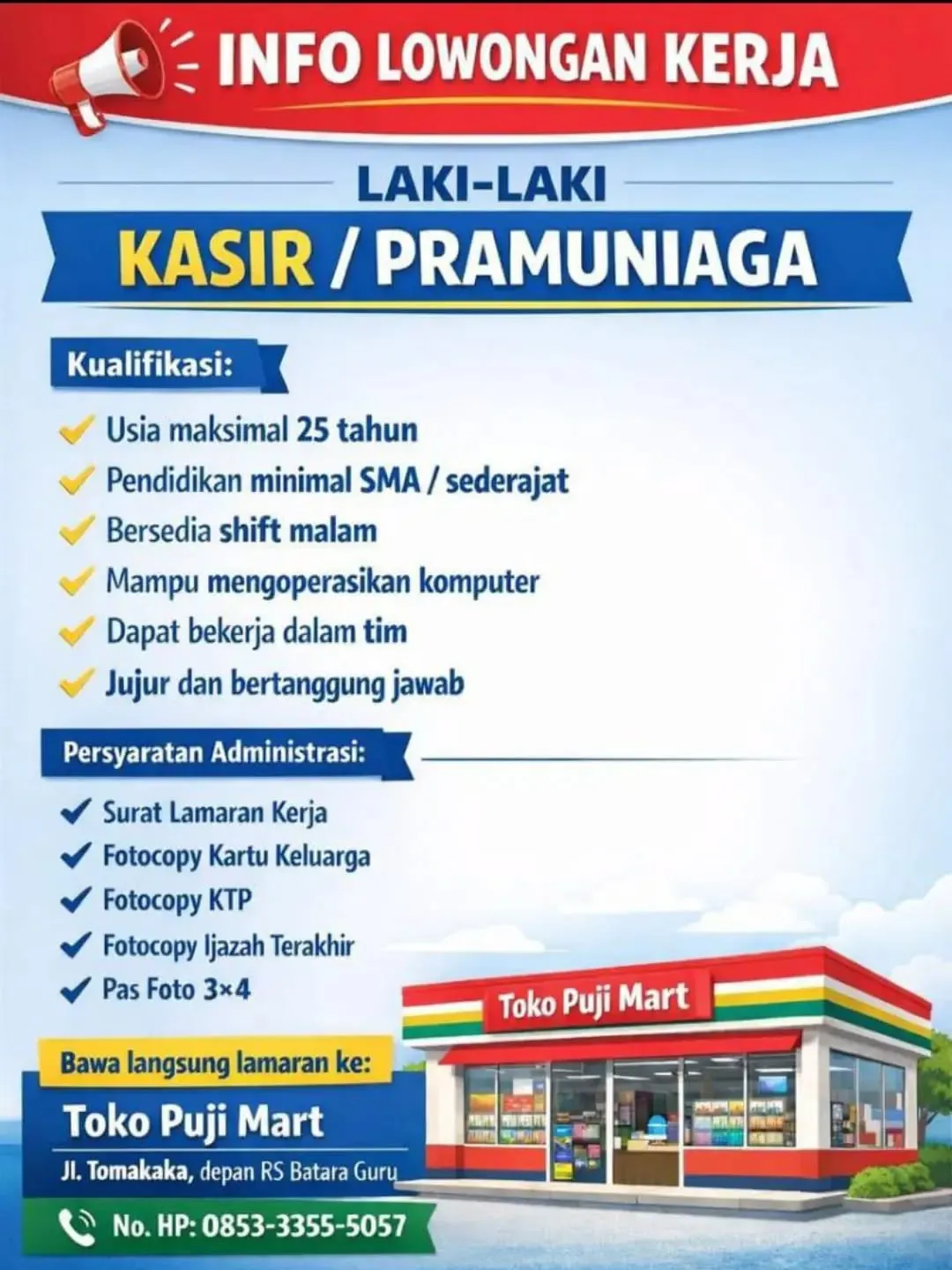 Logo Toko Puji Mart