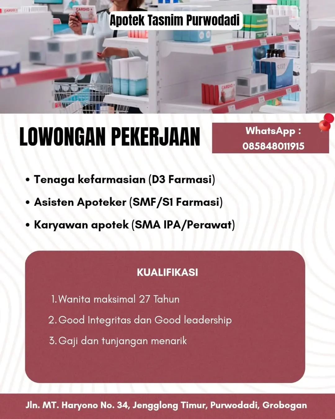 Logo Apotek Tasnim Purwodadi