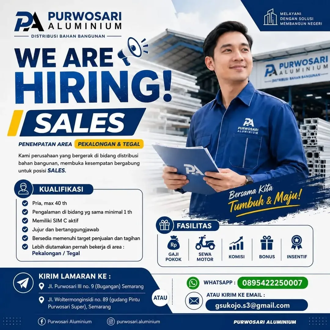 Logo Purwosari Aluminium