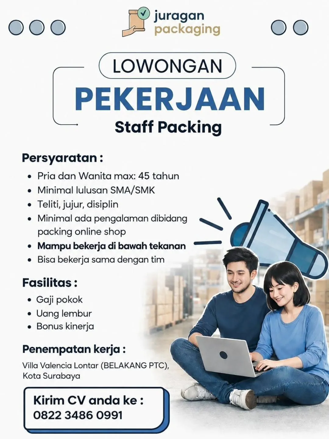 Logo Juragan Packaging Surabaya