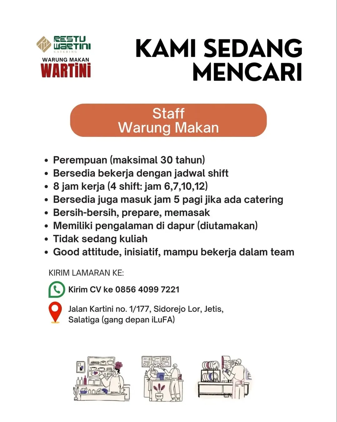 Logo Warung Makan & Catering Restu Wartini