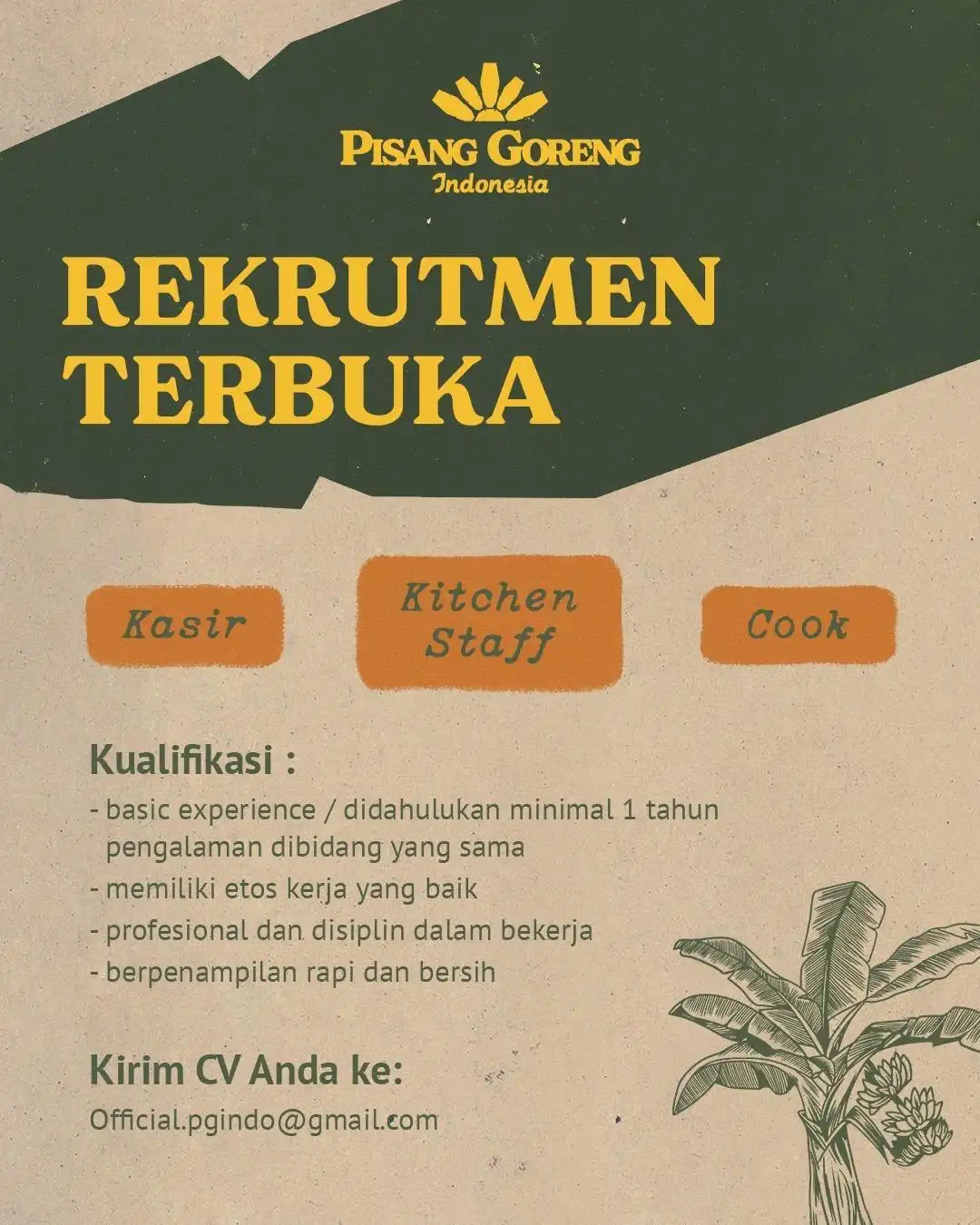 Logo Pisang Goreng Indonesia