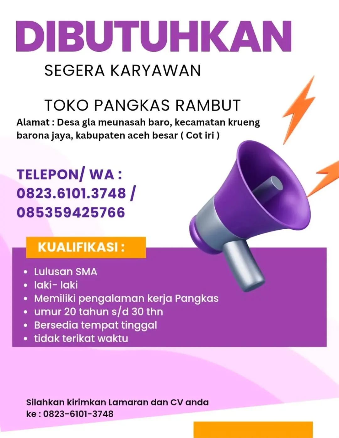 Logo Toko Pangkas Rambut