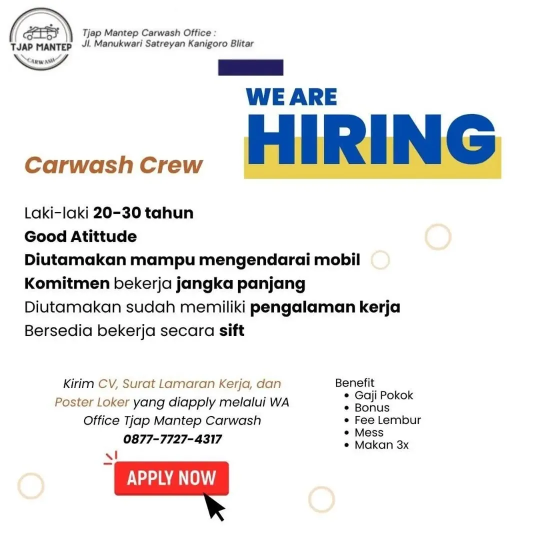 Logo Tjap Mantep Carwash