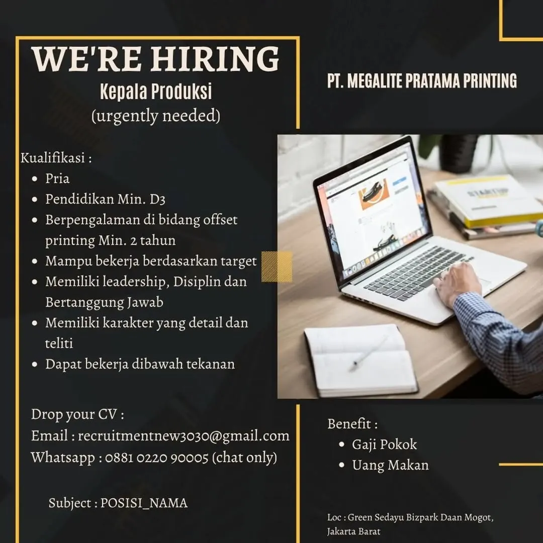 Logo PT. MEGALITE PRATAMA PRINTING