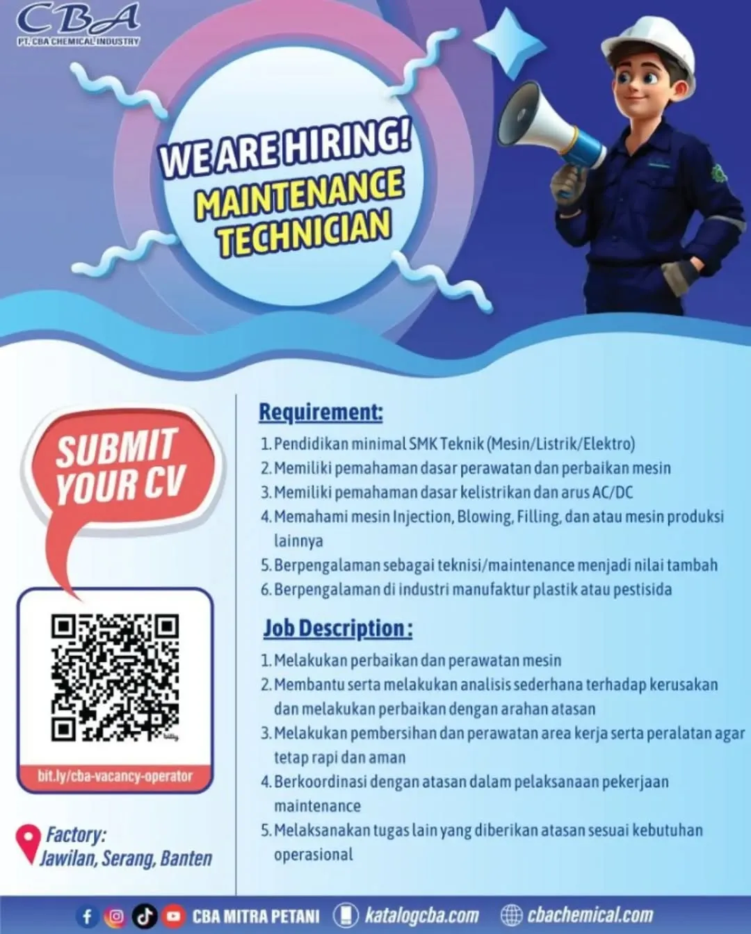 Logo PT. CBA Chemical Industry