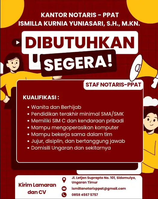 Logo Kantor Notaris – PPAT Ismilla Kurnia Yuniasari, S.H., M.Kn.