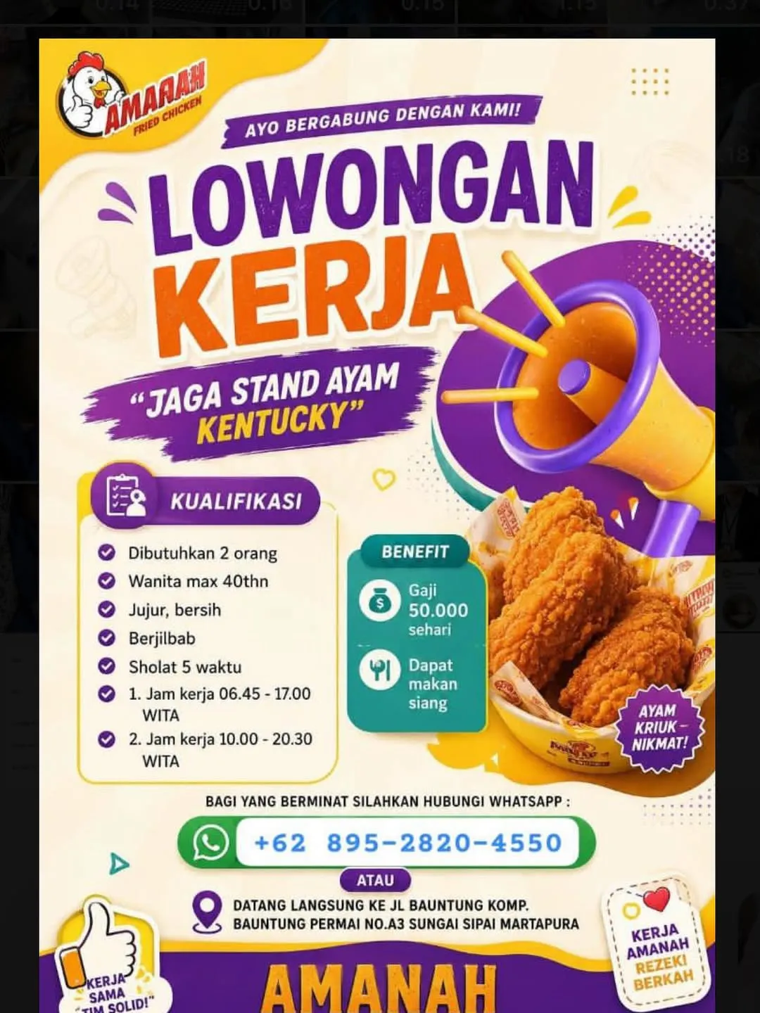 Logo AMARAH FRIED CHICKEN