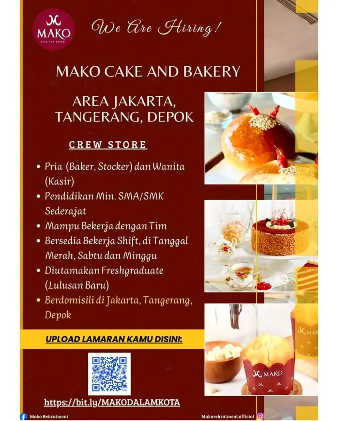 Logo MAKO CAKE AND BAKERY
