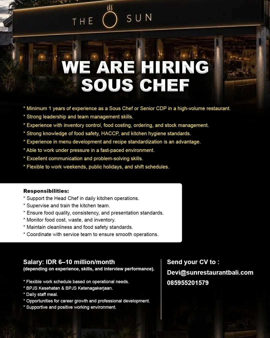 Logo The Sun Restaurant Bali