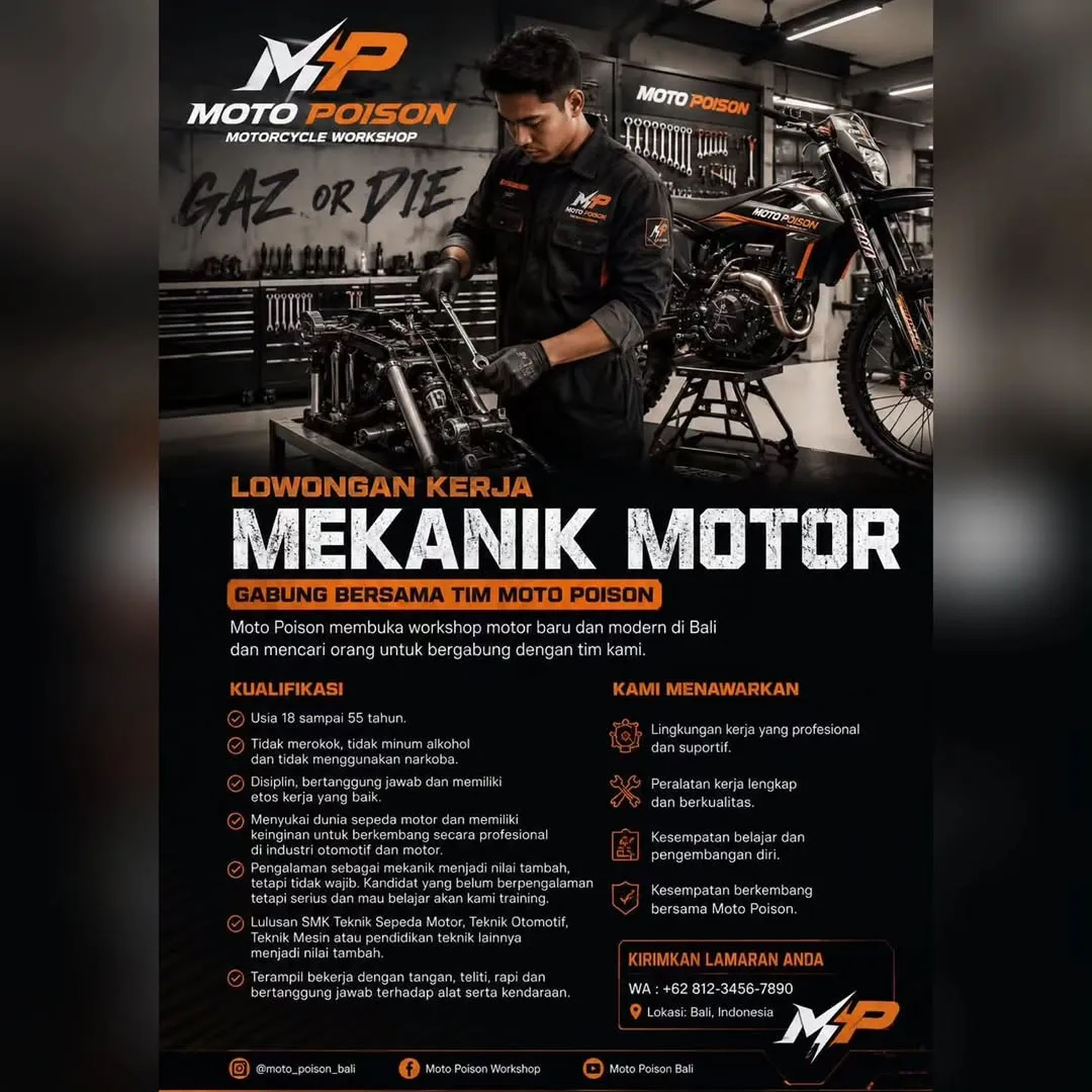 Logo Moto Poison Motorcycle Workshop