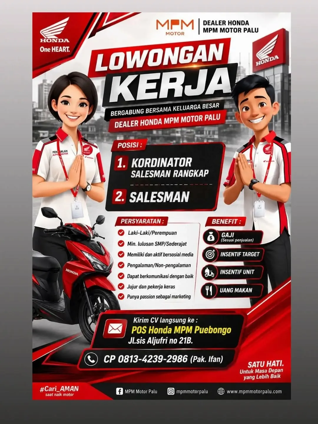 Logo Honda MPM Motor Palu